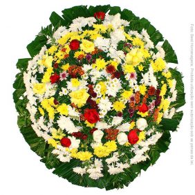 Coroa de Flores Simples Colorida